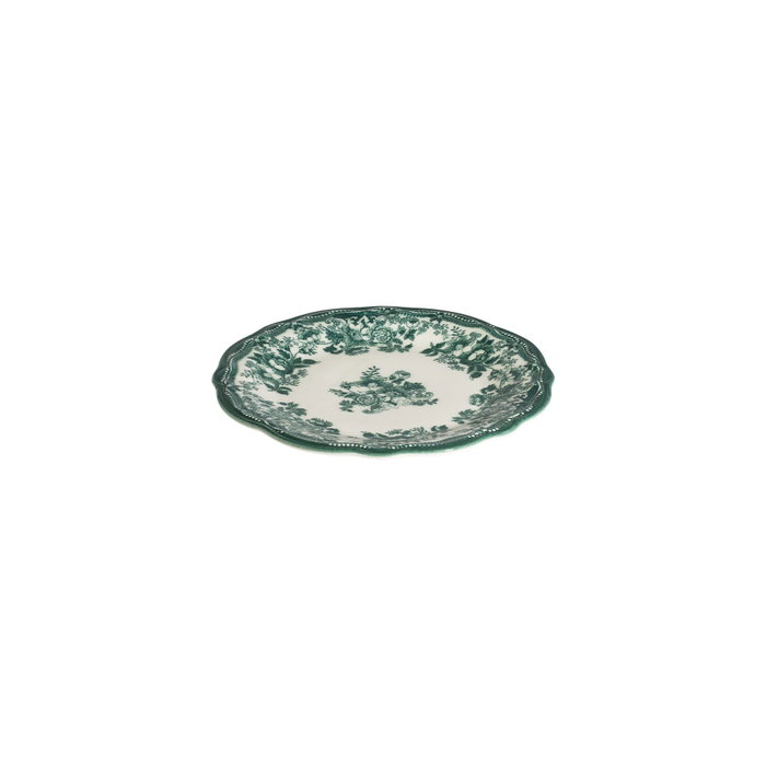 Hermia Velour Green Fulya Juego de Cena de 24 Piezas Blanco y Verde Hermia Velour Green Fulya Juego de Cena de 24 Piezas Blanco y Verde